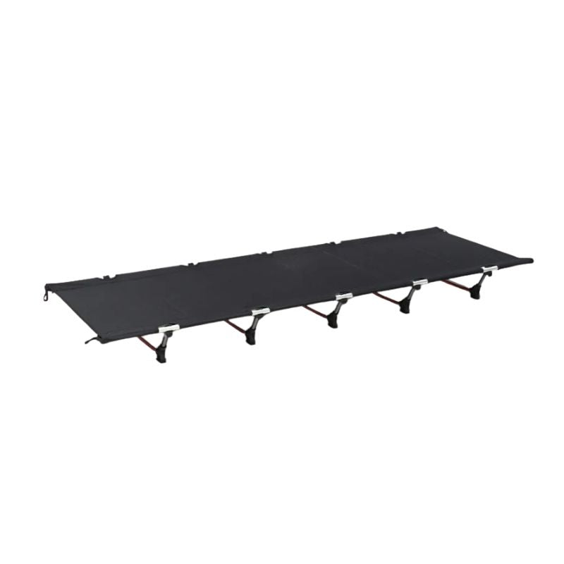 Ultralight Outdoor Folding Camping Cot 190x65cm Aluminum Alloy Travel Bed - Black