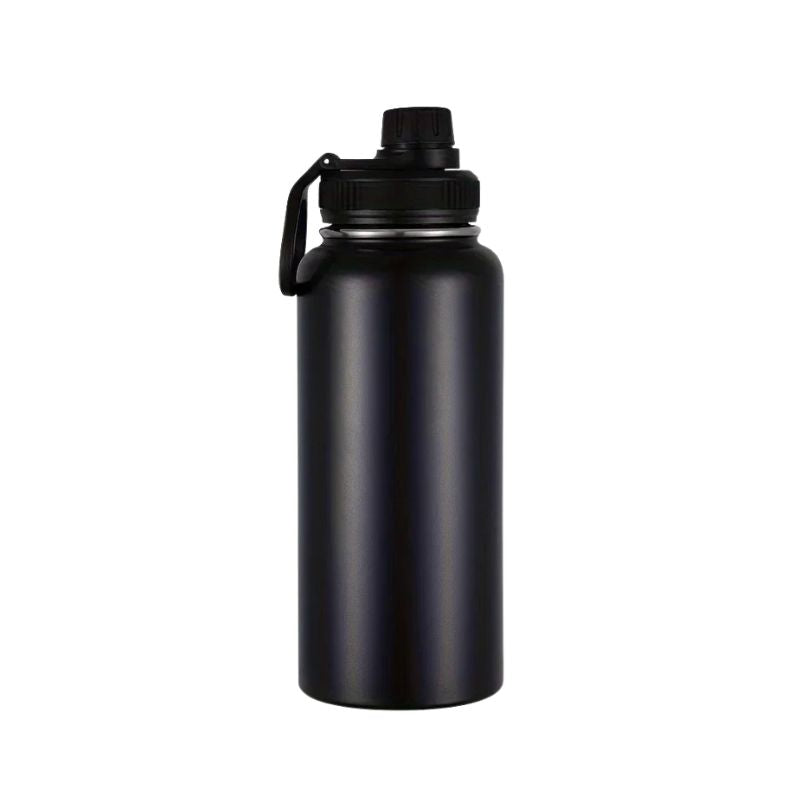 Insulated Water Bottle 1 L Stainless Steel Double Wall Travel Bottle - Yellow