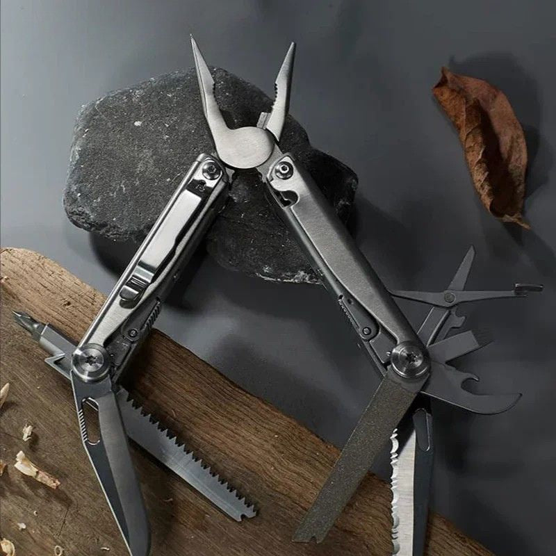 Multi-Function Folding Pliers Tool Portable 18-in-1 Heavy Duty Outdoor EDC Tool 16 cm Stainless Steel