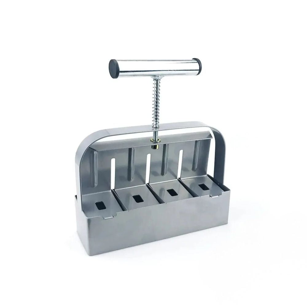Soil Block Maker 4 Cell 50mm Heavy Duty Handheld Seedling Starter Tool for Garden Use