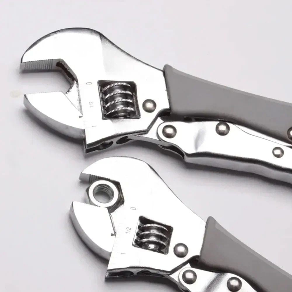 Adjustable Wrench Portable Heavy Duty Universal Spanner 8/10 Inch 30-33 mm Jaw Opening Repair Tool
