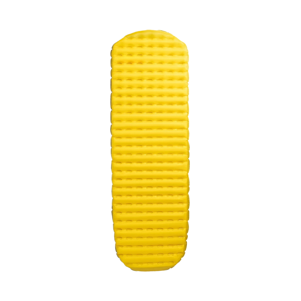 Camping Sleeping Pad Inflatable Mattress 182cm Ultralight Foldable Hiking Bed - Yellow