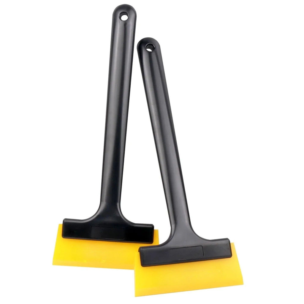 Window Squeegee 32.5cm Long Handle Rubber Water Remover Glass Cleaning Tool 2PCS Set