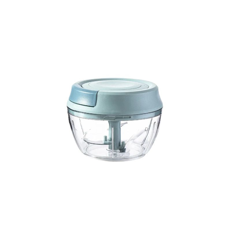 Manual Food Chopper 900mL Hand Pull Vegetable Garlic Onion Mincer with Stainless Steel Blades