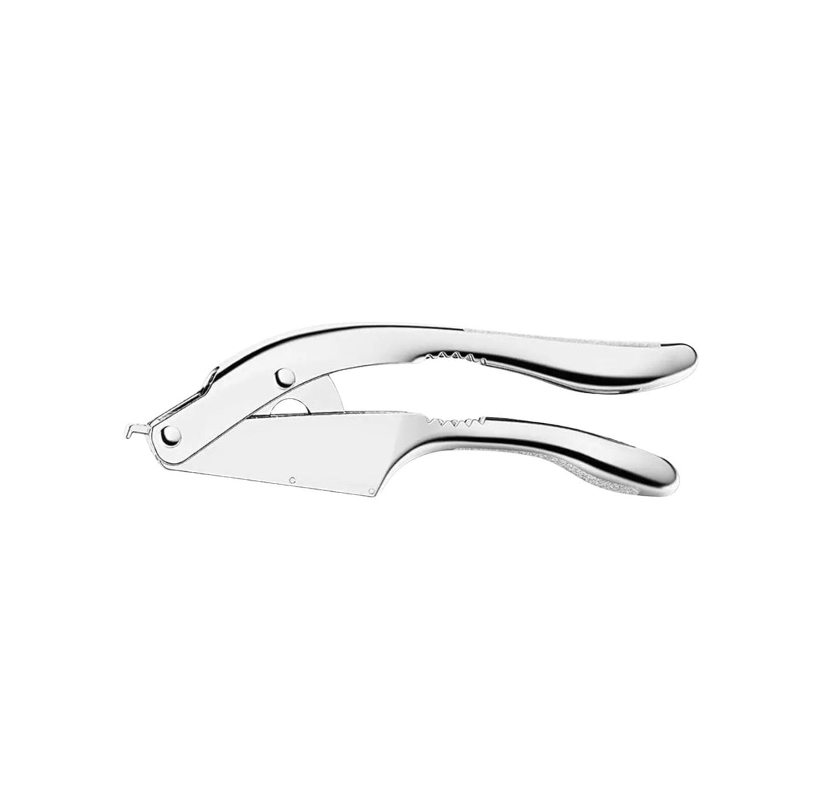 Garlic Press 2 in 1 Stainless Steel Manual Garlic Crusher and Slicer Easy Clean Kitchen Tool