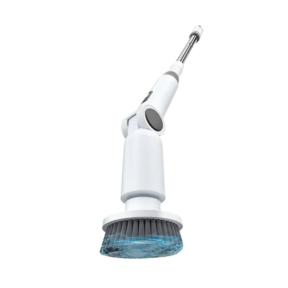 Electric Spin Scrubber 8 in 1 Cordless Waterproof Cleaning Brush Adjustable Extension Handle Bathroom Cleaner