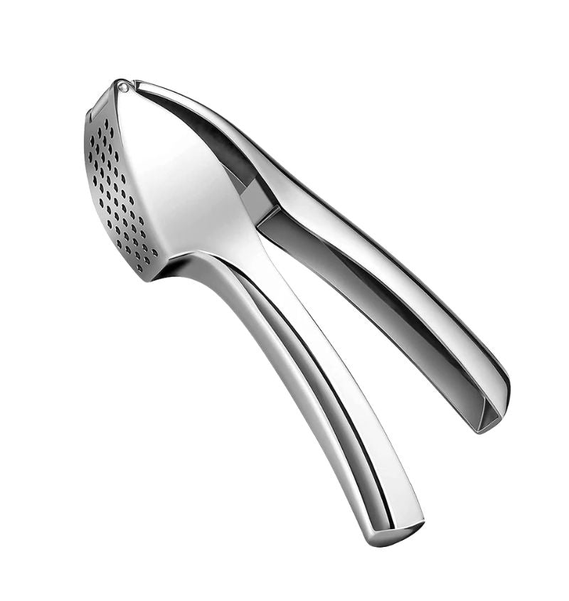 Garlic Press Zinc Alloy Manual Garlic Mincer Ergonomic Handle 180° Opening Kitchen Tool