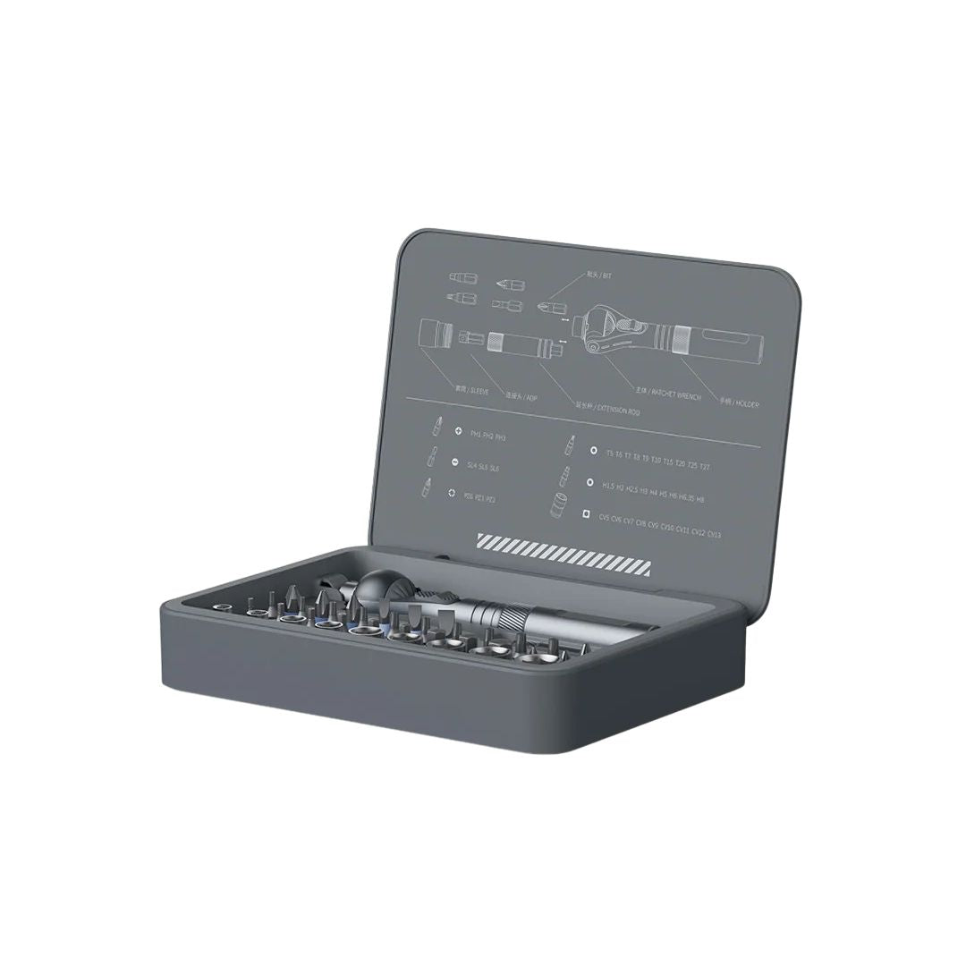 Heavy Duty 40 Piece Ratchet Screwdriver Set Multi Function Magnetic Bit Driver Repair Tool Kit