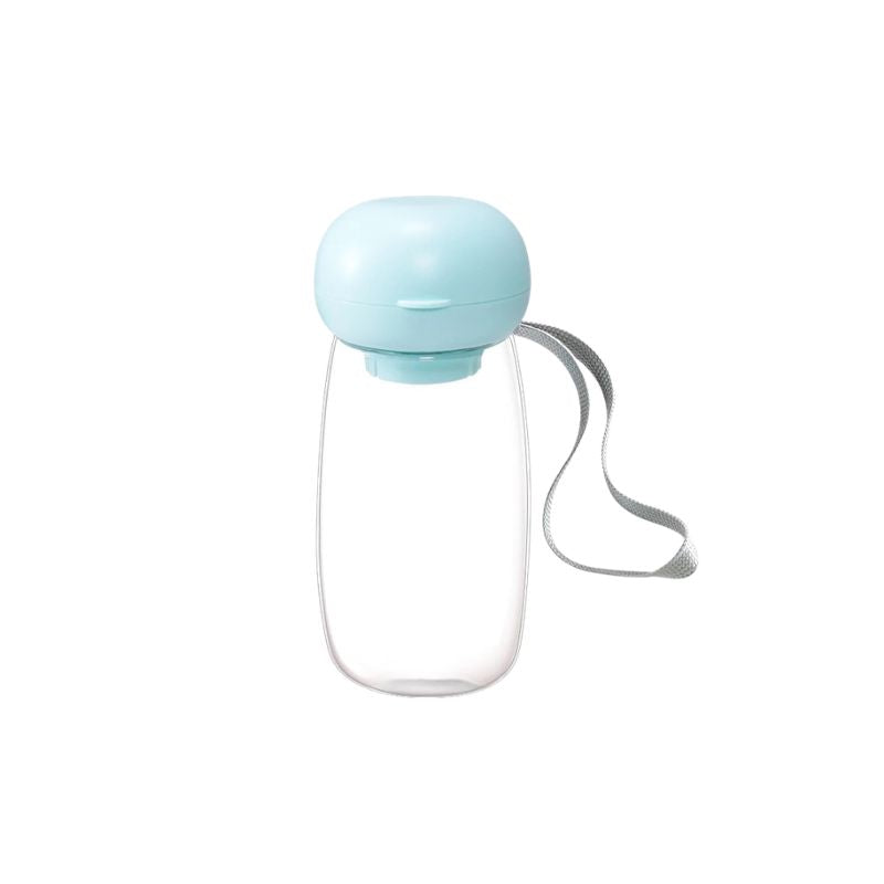 Pet Travel Bowl 500mL Collapsible 2 in 1 Food and Water Cup Portable Outdoor Feeder - Blue