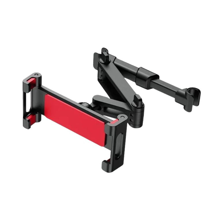 Phone Tablet Holder Telescopic Rotating Headrest Mount Adjustable Back Seat Viewing Stand - Red