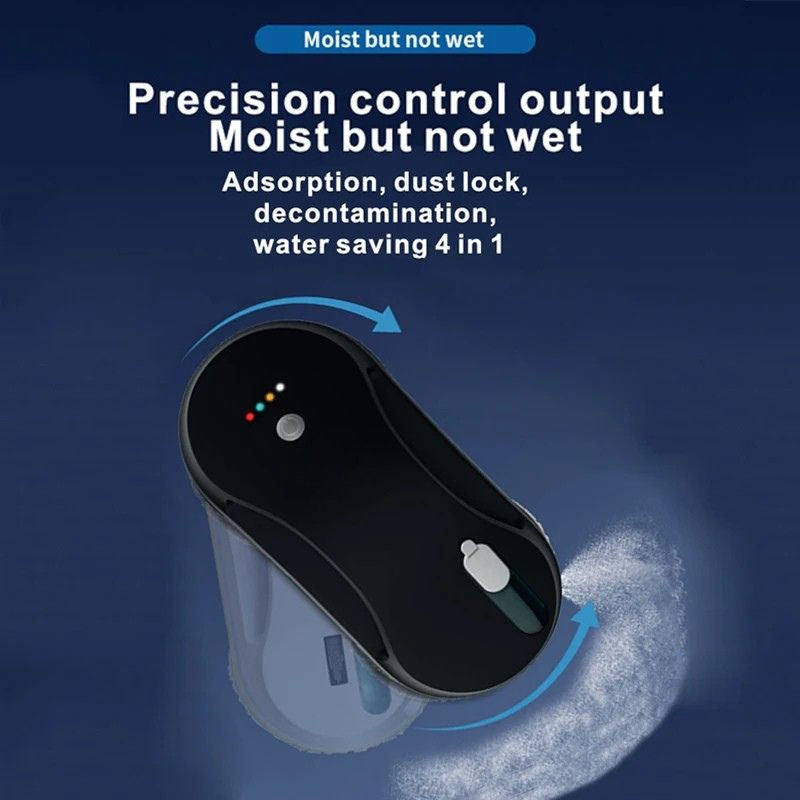 Window Cleaning Robot 5600Pa Dual Suction APP & Remote Control Automatic Water Spray Cleaner - Blue