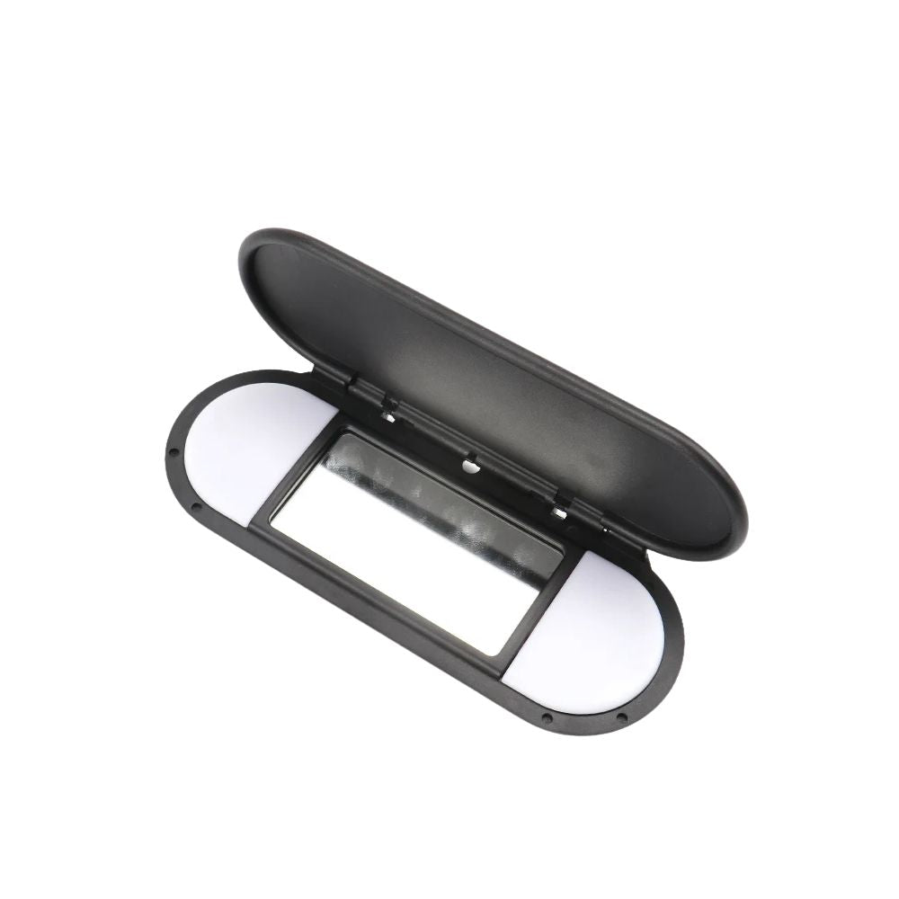 Sun Visor Mirror Cover ABS Interior Vanity Mirror Replacement Easy Installation
