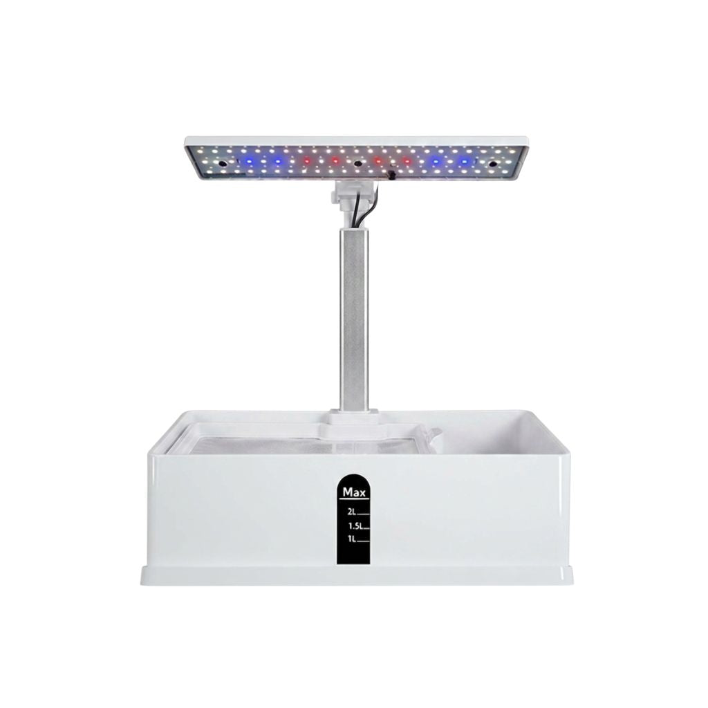 Hydroponic Growing System 9 Pod 2L Indoor Garden with 15W LED Grow Light AU Plug - White