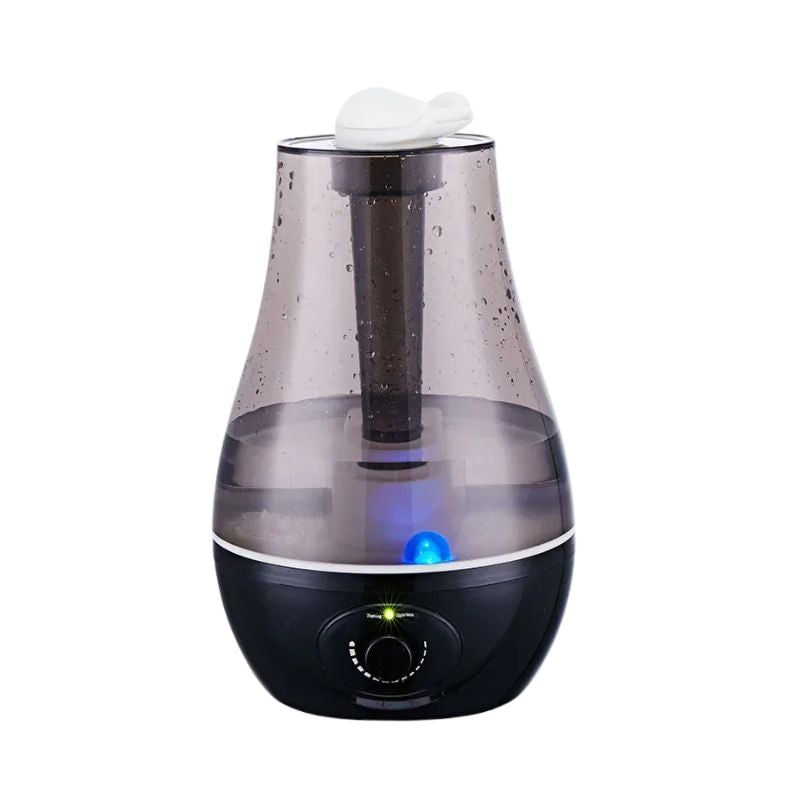 Humidifier 3L 25W Ultrasonic Double Sprayer Low Noise Tabletop Mist Diffuser - Black