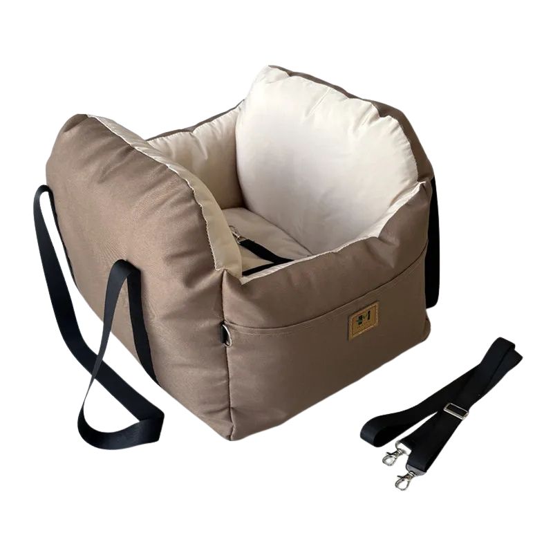 Portable Waterproof Pet Travel Carrier Bed 47 cm Soft Cushion Car Pet Travel Bag - Black