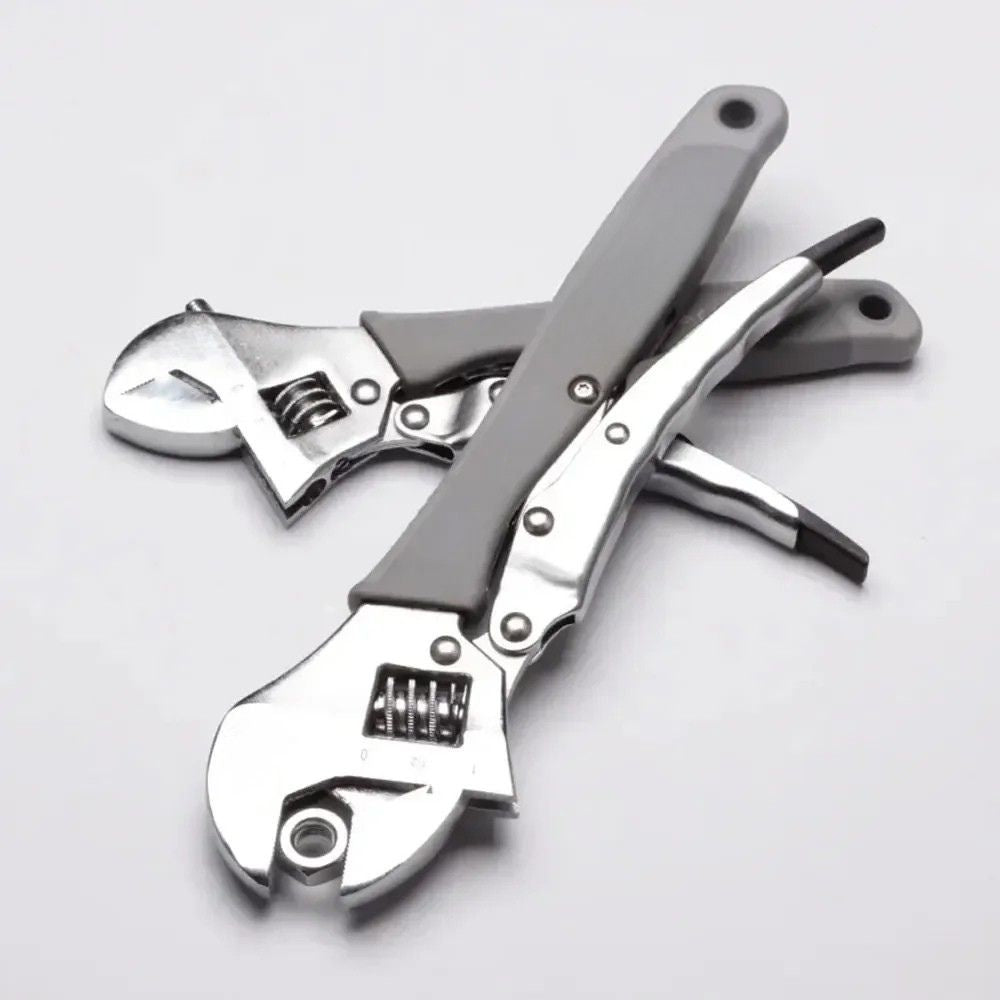 Adjustable Wrench Portable Heavy Duty Universal Spanner 8/10 Inch 30-33 mm Jaw Opening Repair Tool