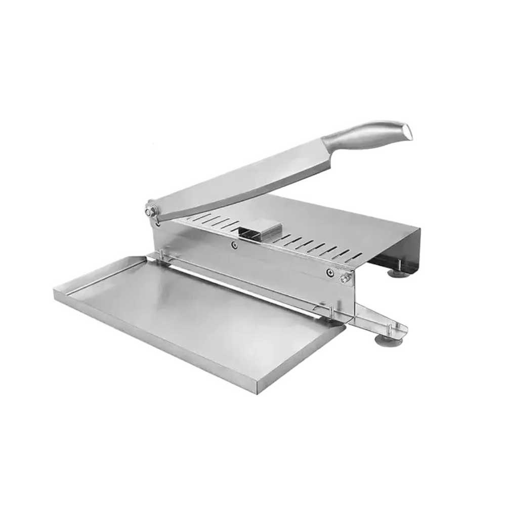 Manual Stainless Steel Frozen Meat Slicer – Bone Cutting & Vegetable Chopper – Mini Size