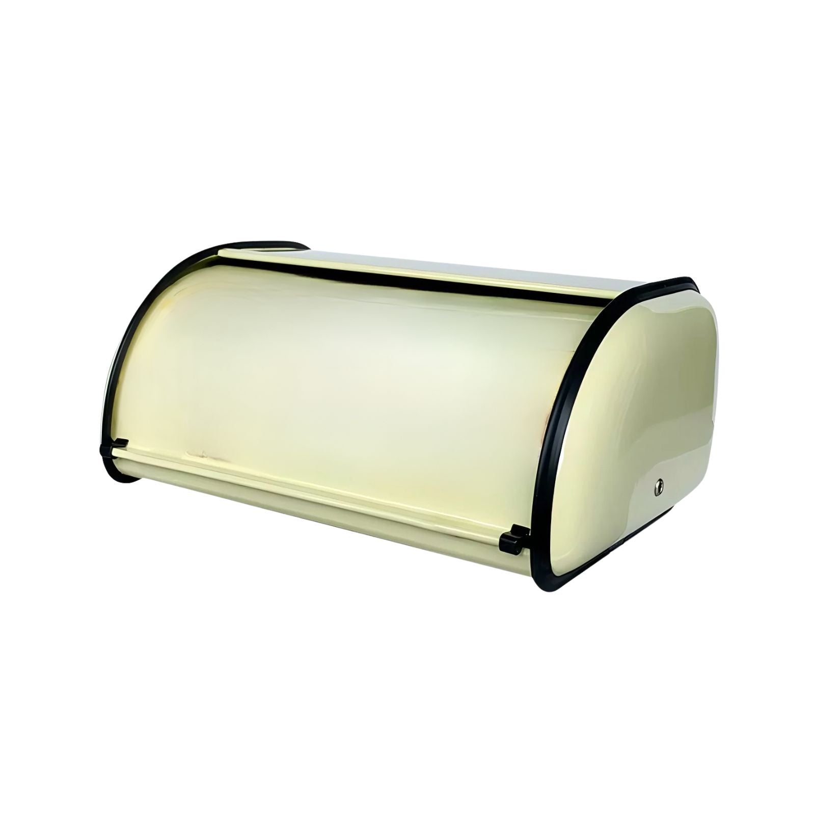 Bread Box Large Capacity Metal Food Storage Container 30cm Clamshell Kitchen Bread Bin - Light Green