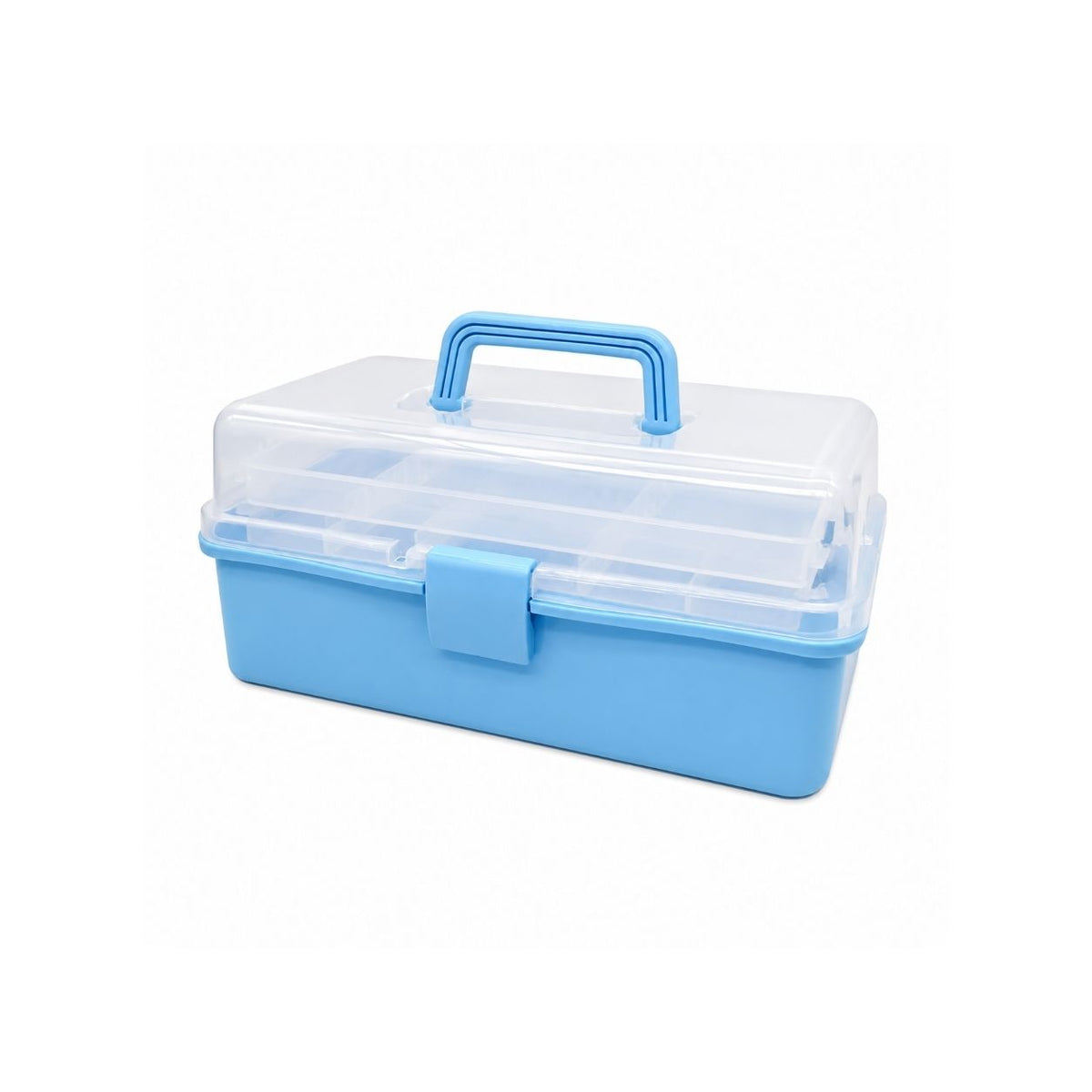 3 Layer Folding Storage Box Portable Organiser with Handle for Home, Travel and Camping