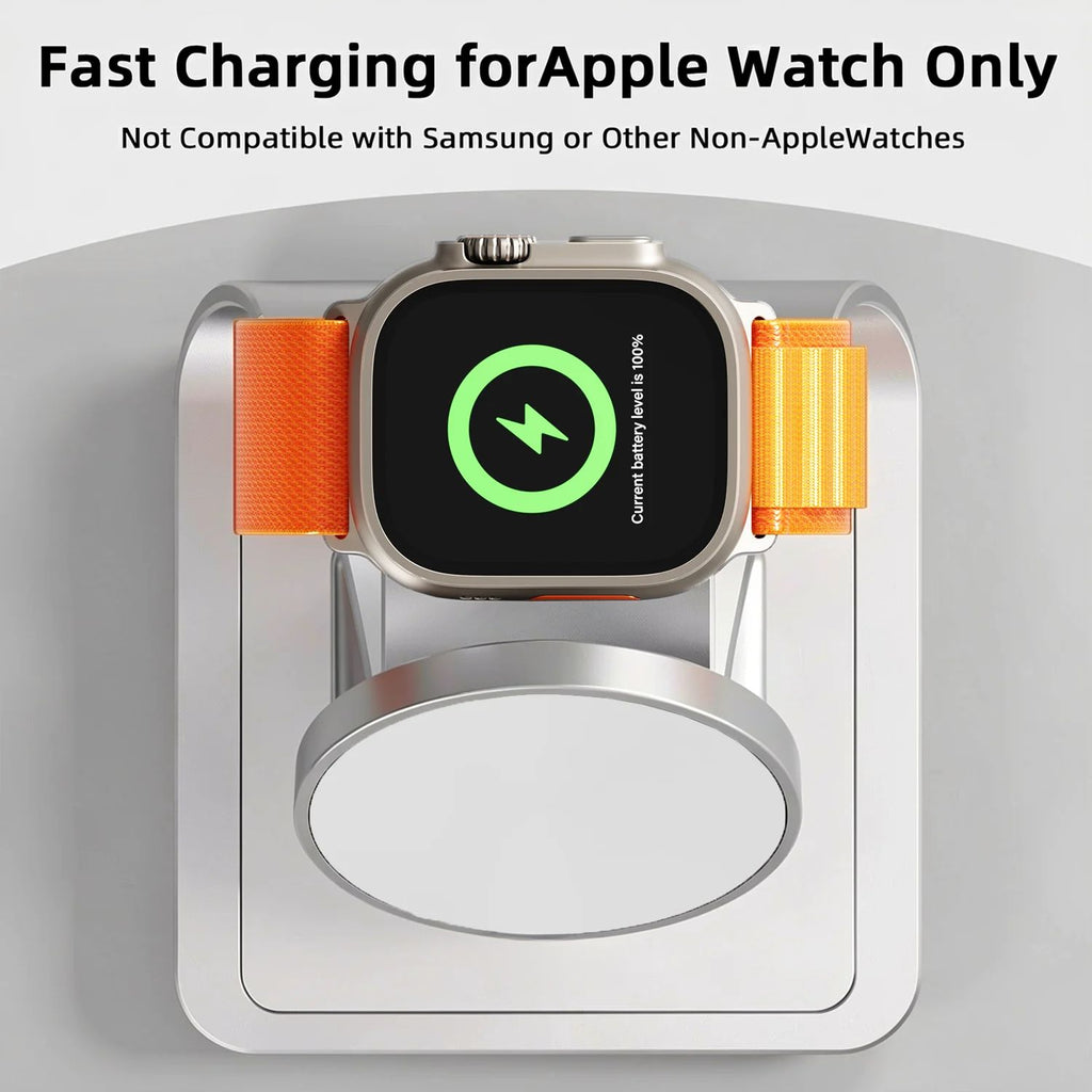 Charging Station 30W 3 in 1 Wireless Charger Foldable Desktop Stand for Phone Watch Earbuds