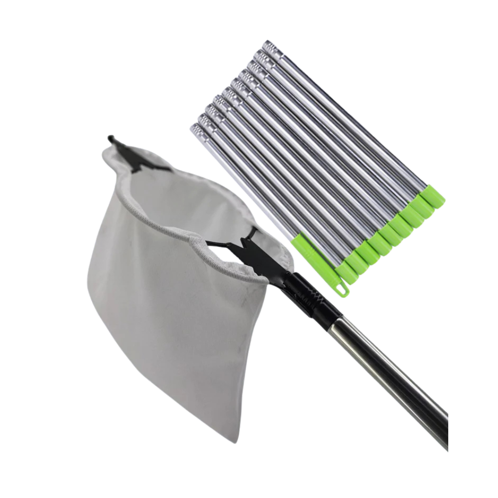 Fruit Picker Tool Telescopic Garden Picker with Metal Head Multi Section Pole - 4m