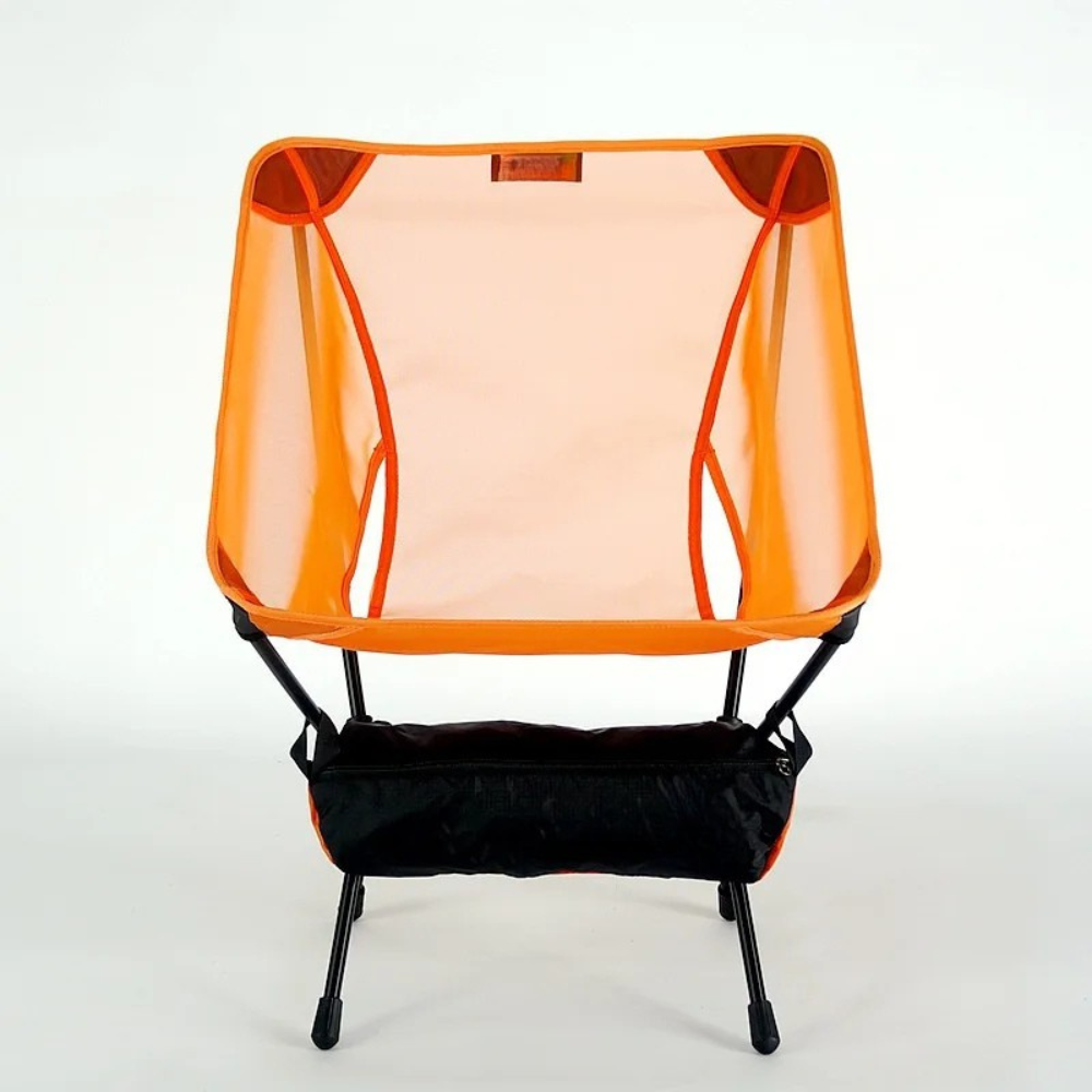 Moon Chair Portable Folding Camping Chair Lightweight Outdoor Seat with Storage Bag - Green