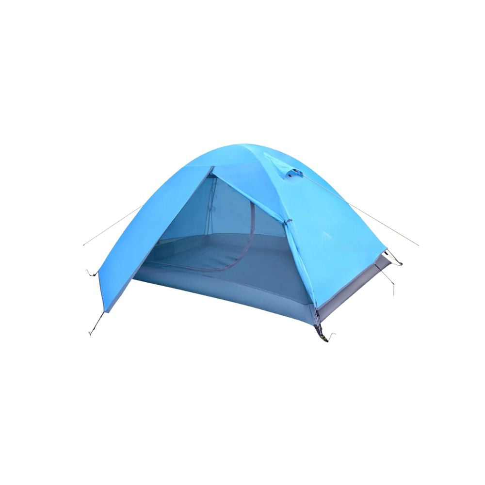 Camping Tent 2 Person Lightweight Waterproof Backpacking Tent 3 Season - Blue