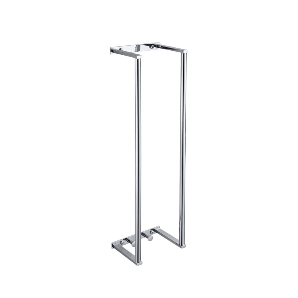 Towel Rack Wall Mounted Stainless Steel Rolled Towel Storage - Silver