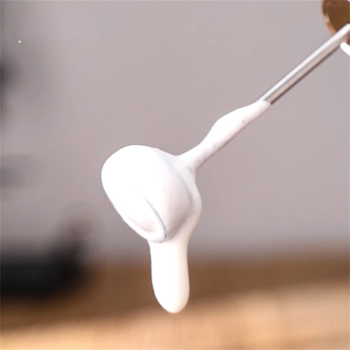Milk Frother Handheld Electric Coffee Whisk for Cappuccino and Latte - Grey