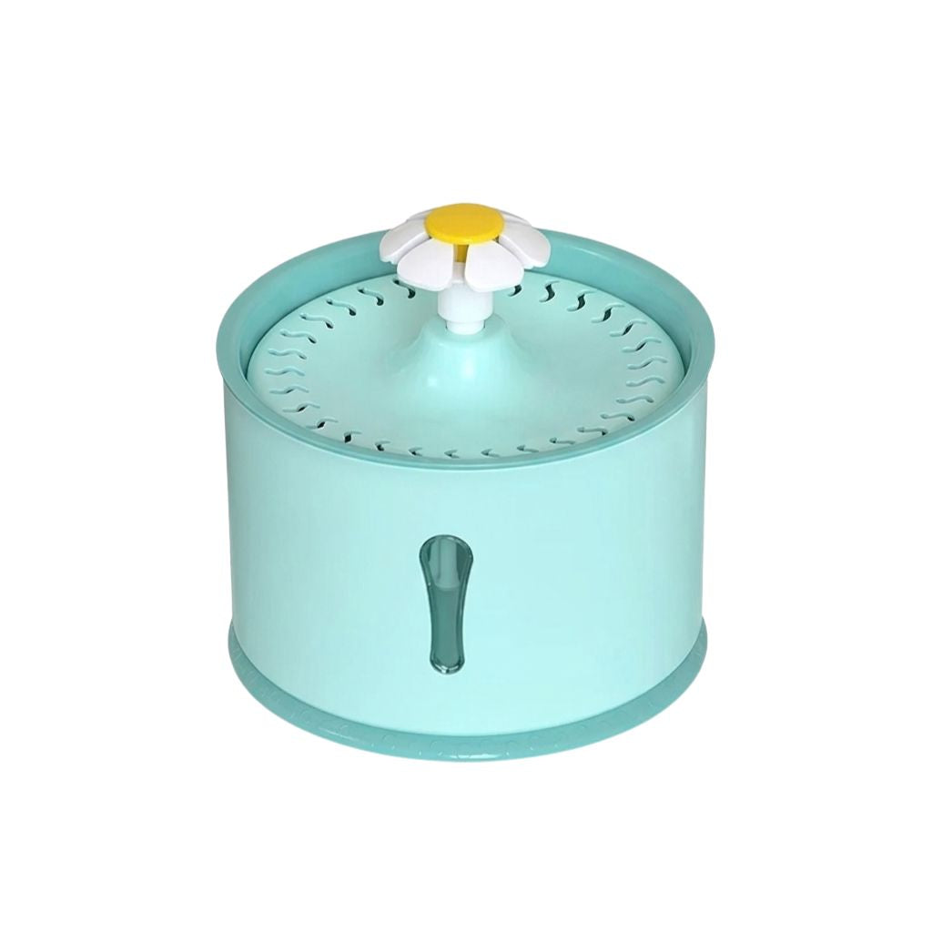 Cat Water Fountain 2.4L USB Electric Drinking Dispenser with Quiet Flow and Filter System - Pink