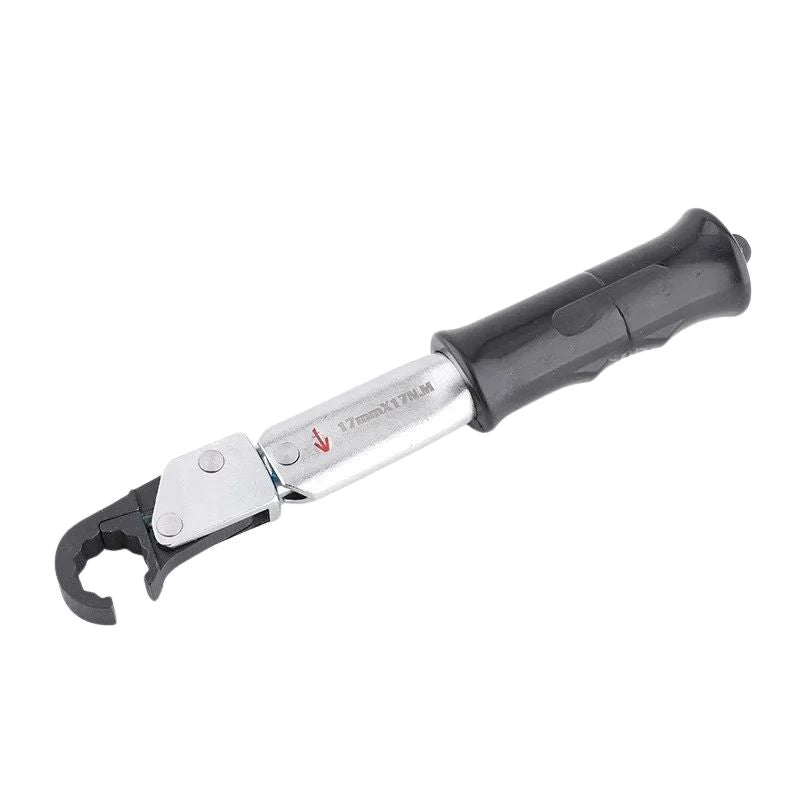 Ratchet Torque Wrench Heavy Duty Open-End 17 mm Precision Repair Tool 18 N·m Adjustable