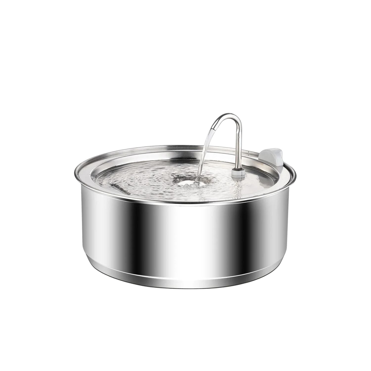 Pet Water Fountain 8L Stainless Steel Automatic Drinking Fountain with Dual Flow Outlet and Filter Set