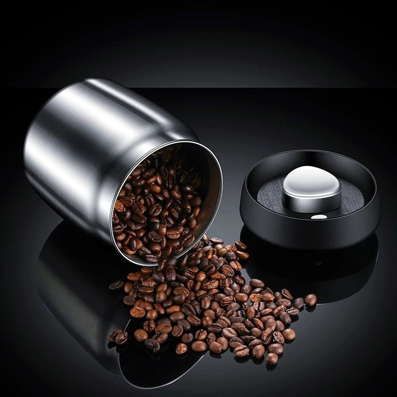 Food Storage Jar 1000mL Airtight Vacuum Sealed 304 Stainless Steel Moisture Resistant Container
