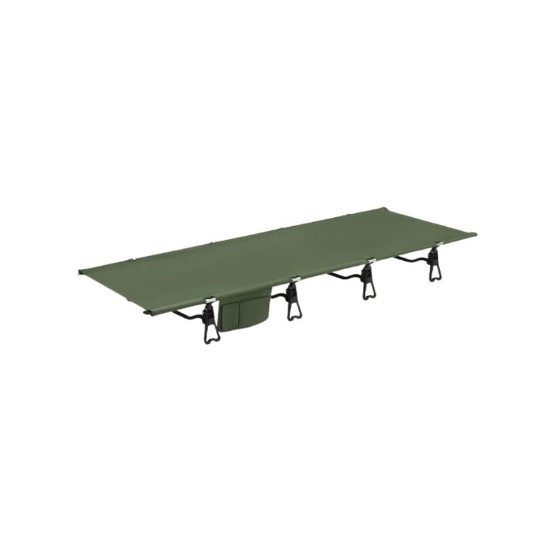 Camping Cot Foldable Ultralight Aluminum Alloy Outdoor Sleeping Bed - Black