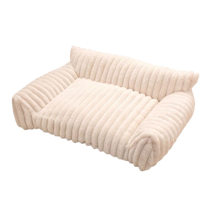 Pet Sofa Bed Removable Washable Corduroy Pet Couch with Non-Slip Base - Small