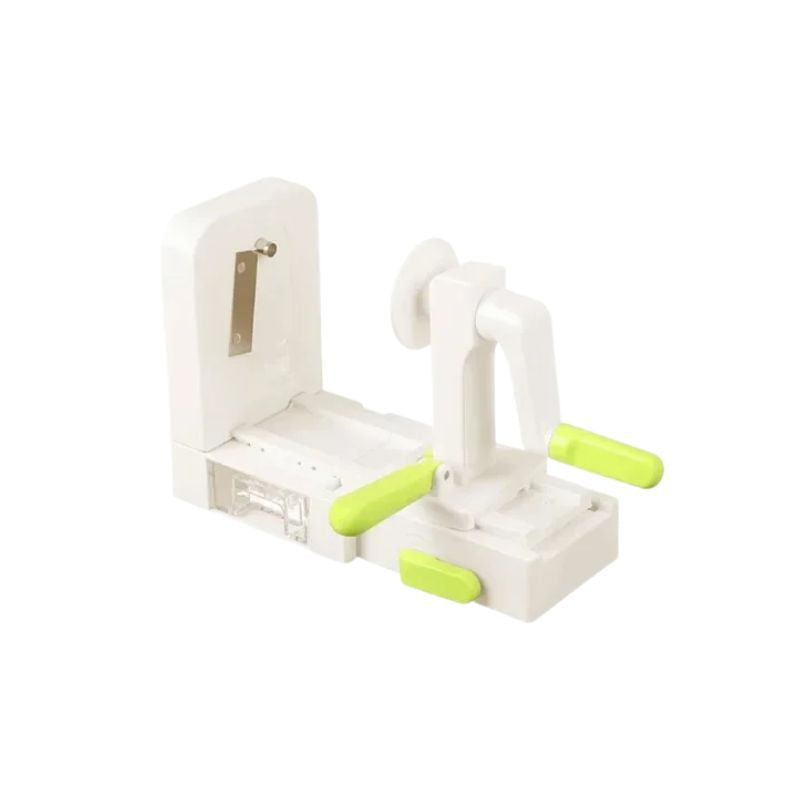 Vegetable Spiraliser 5 Blade Foldable Slicer with Suction Base - Green