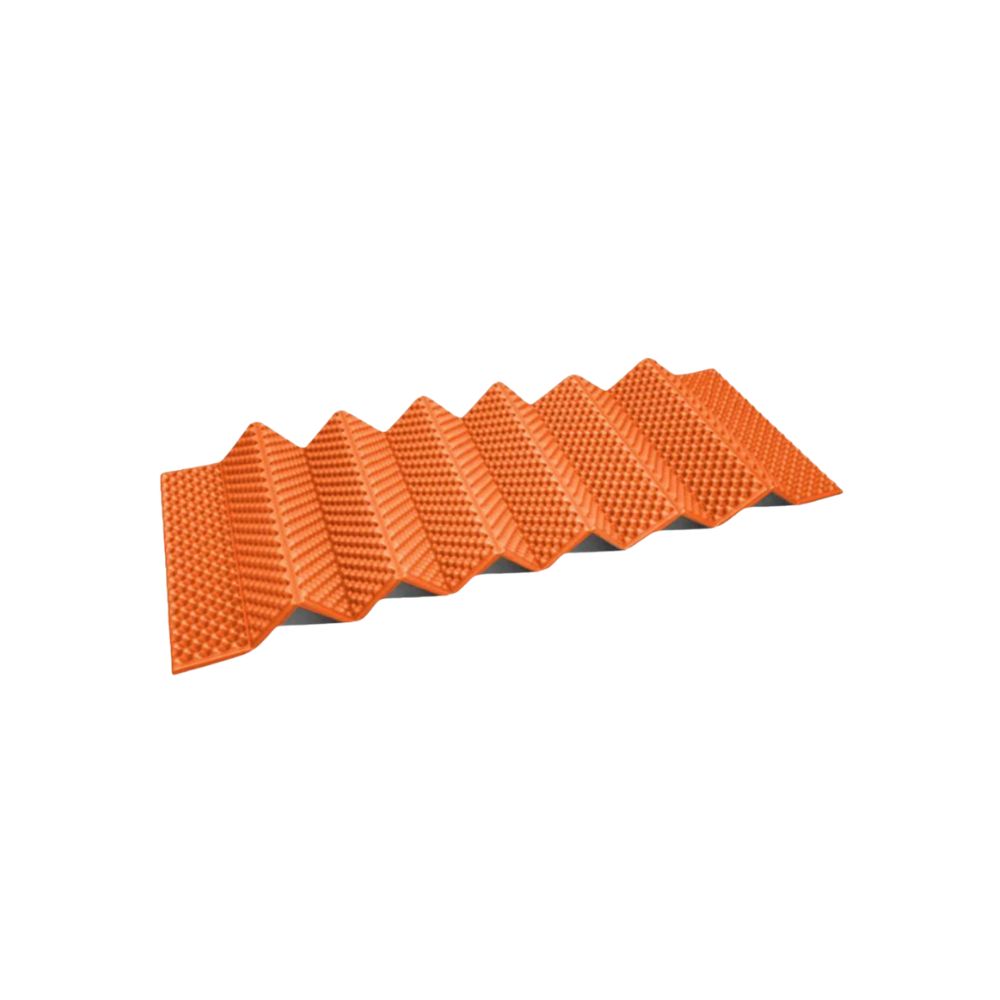 Ultralight Folding Sleeping Mat 2cm Egg Crate Foam Camping Pad with Aluminium Foil Insulation - Yellow