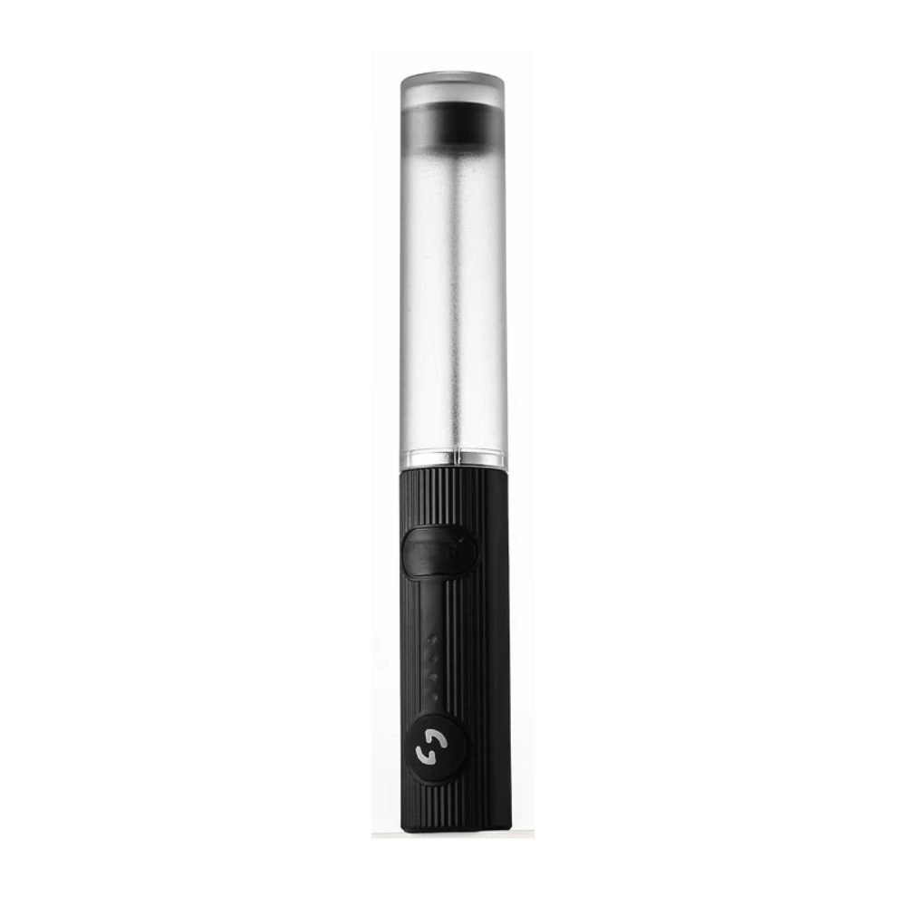 Electric Milk Frother USB Rechargeable 2 Speed Portable Coffee Mixer 23.7cm - Black