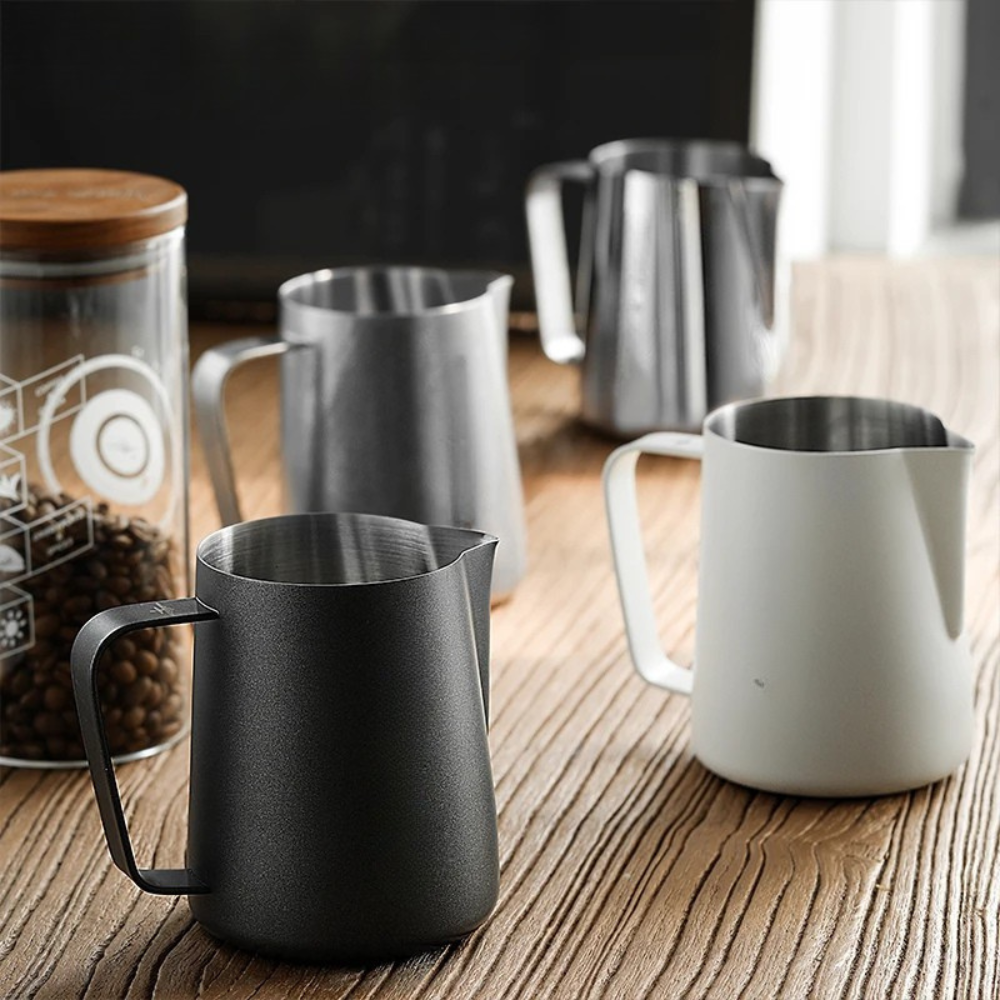 Milk Frothing Pitcher 600ml Stainless Steel Espresso Latte Jug - Silver