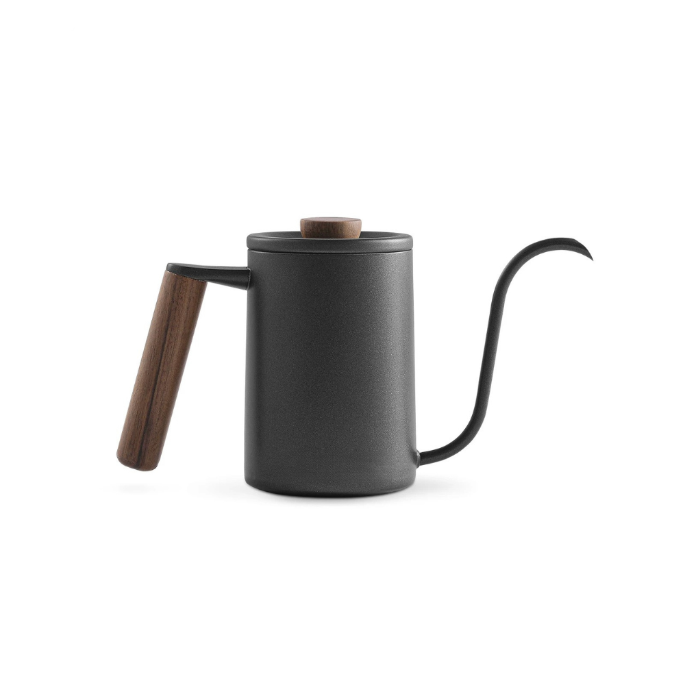 Gooseneck Coffee Kettle 400ml Stainless Steel Pour Over Pot - Black