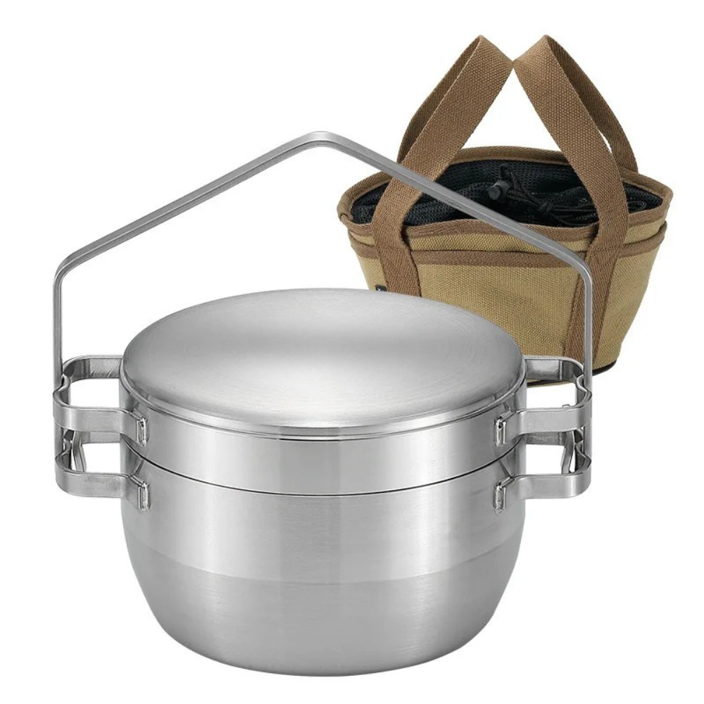 Stainless Steel Dutch Pot 15cm Camping Frying Boiling Hanging Pot