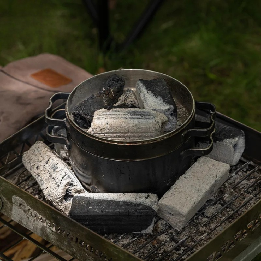 Stainless Steel Dutch Pot 15cm Camping Frying Boiling Hanging Pot