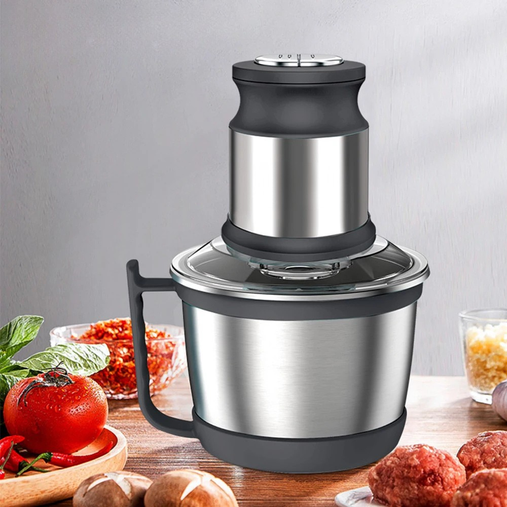 Electric Food Processor Mill 3L Capacity 800W Dual Speed Stainless Steel Chopper – Black