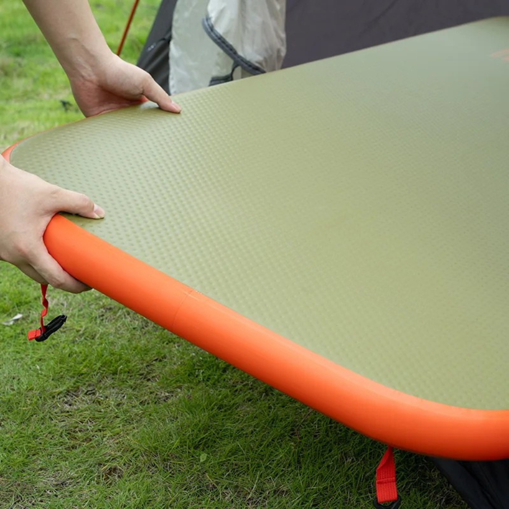 Camping Air Mattress Inflatable TPU Sleeping Pad Ultralight Portable - Green