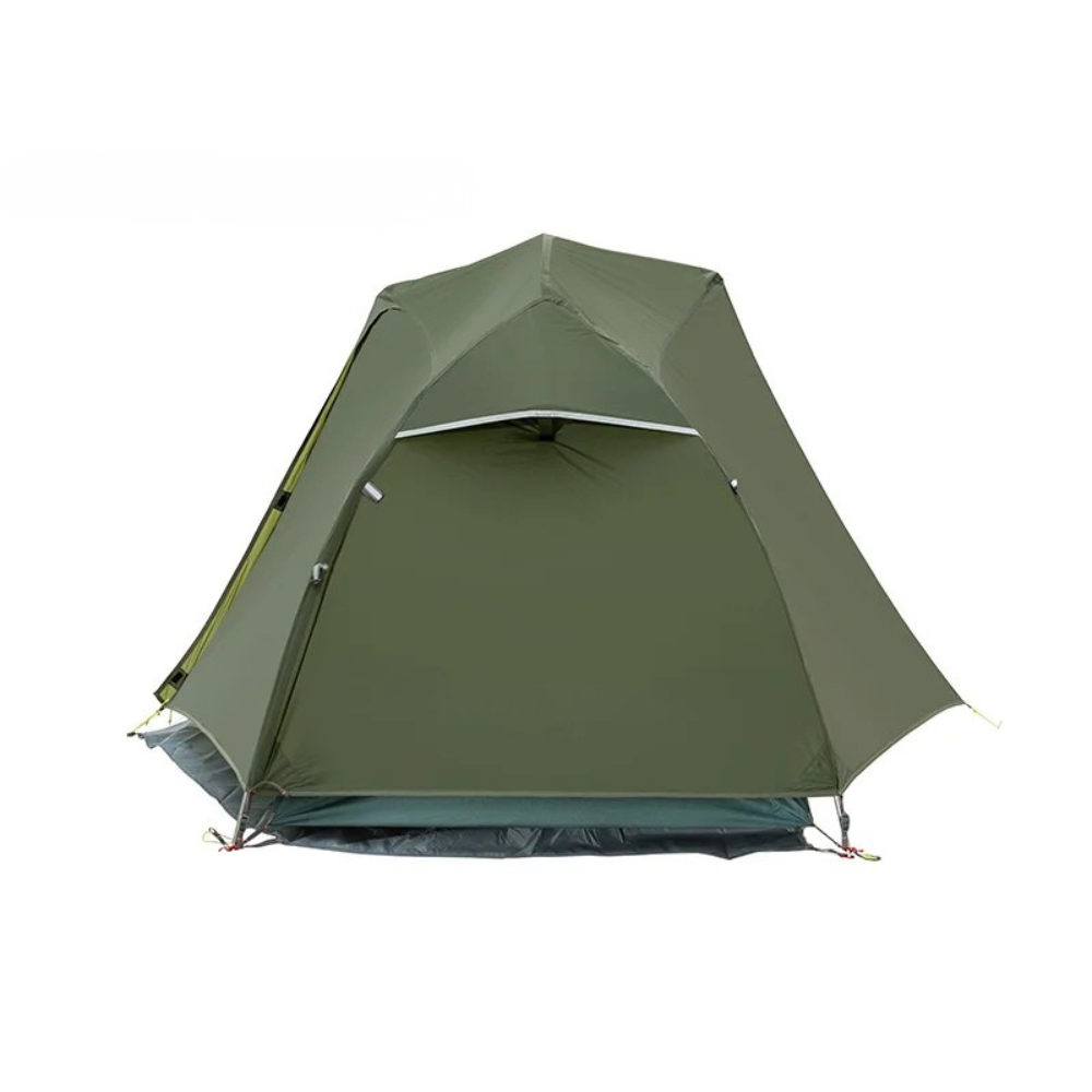 Camping Tent 1 Person Lightweight Waterproof Trekking Tent with Footprint - Army Green