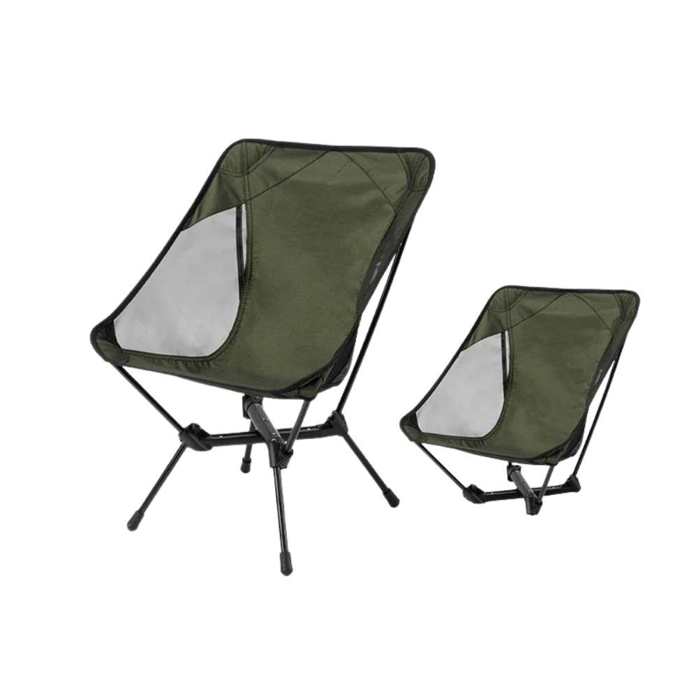Camping Chair Ultralight Folding Outdoor Relax Chair with Storage Bag - Green