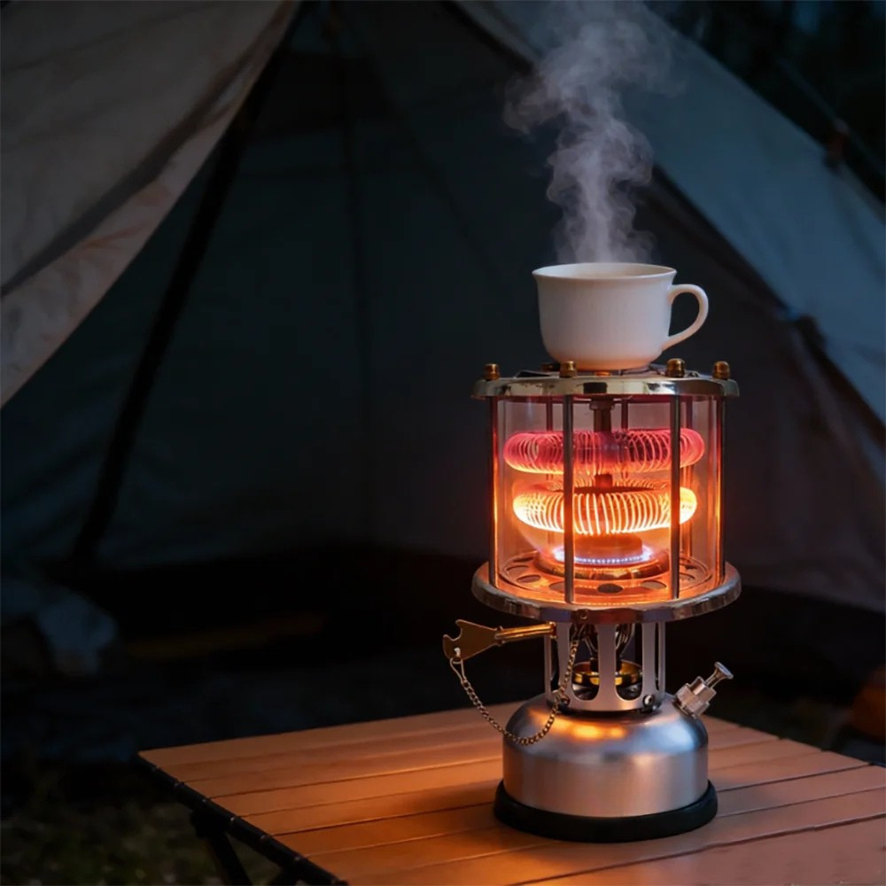 Camping Oil Stove 3500W Portable Outdoor Cooking Stove Stainless Steel - 500ml