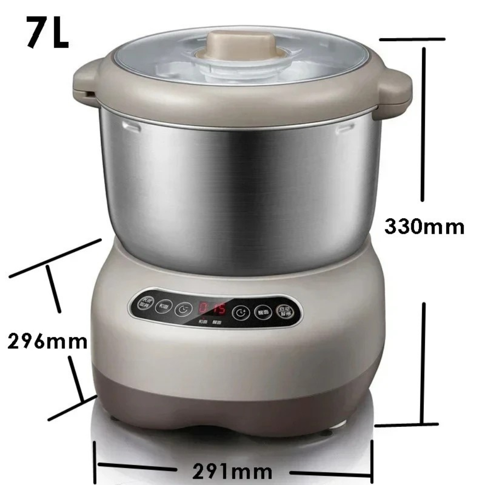 Dough Kneading Machine 7L Electric Flour Mixer Bread Dough Maker – Brown