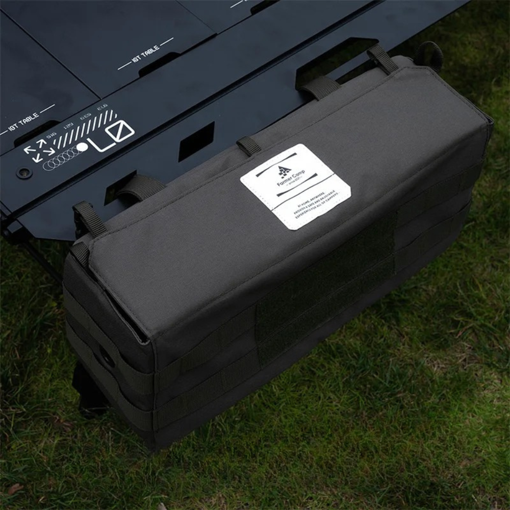 Camping Table 5 Unit IGT Aluminum Alloy Modular Folding BBQ Station – Black