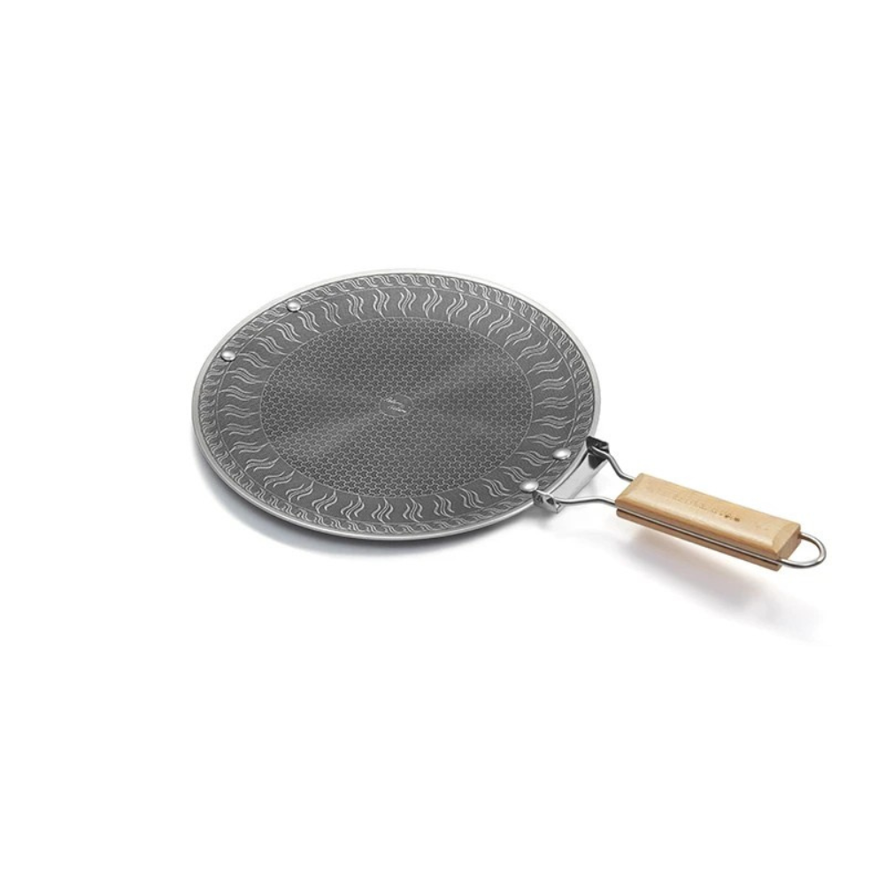 Stainless Steel Baking Tray Small Outdoor Camping BBQ Plate Frying Pan – Silver